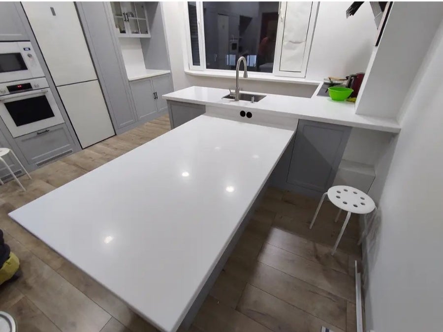 주방 상판 리뉴얼 작업 이미지